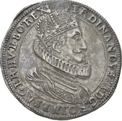 Ferdinand II,   1619-1637   (Strasbourg mint - Silver Thaler)   Landesmuseum Württemberg - Stuttgart  MK 10372